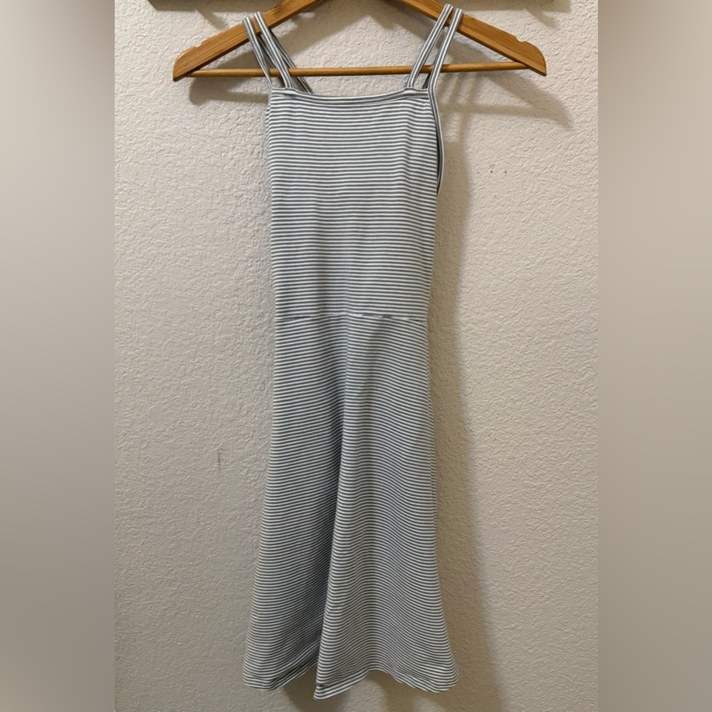PACT Fit and Flare Striped Sundress in Small
